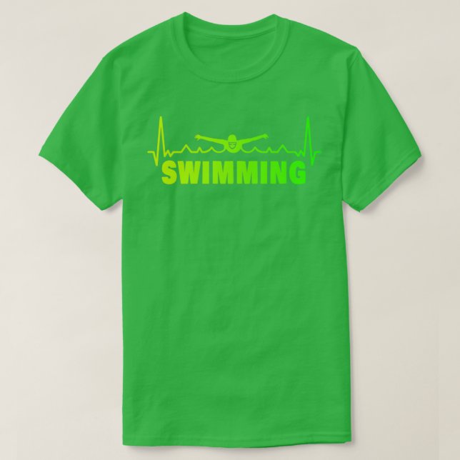 Camiseta Taxa de natação design (Frente do Design)
