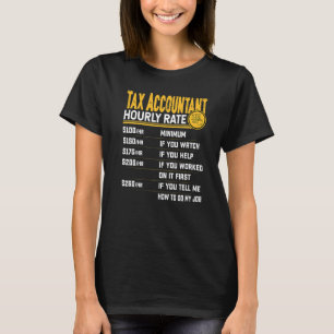 Camiseta Taxa do Contador Horário Contabilidade Contador