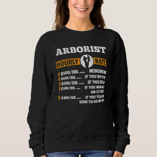 Camiseta Taxa horária arborista: 100h, Escalonador mínimo d