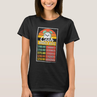 Camiseta Taxa horária de cozinheiro Gag