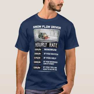 Camiseta Taxa Horária de Drivers de Fluxo de Neve