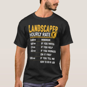 Camiseta Taxa horária de paisagista Paisagismo Jardinagem G