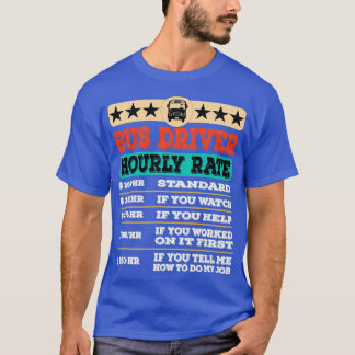 Camiseta Taxa horária de Utilidade de Mão de Obra Funny Bus