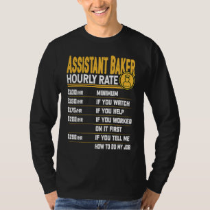 Camiseta Taxa Horária do Assistente de Padaria Assistente