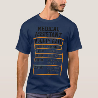 Camiseta Taxa horária do assistente médico