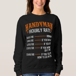Camiseta Taxa Horária do Handyman - Reparar o Trabalhador P