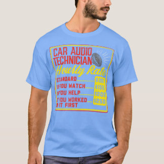Camiseta Taxa horária do técnico de áudio