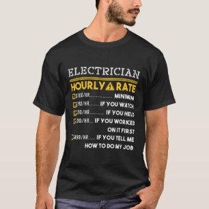 Camiseta Taxa horária eletricista 100