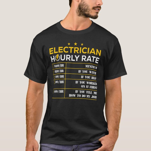 Camiseta Taxa horária eletrônica (Frente)