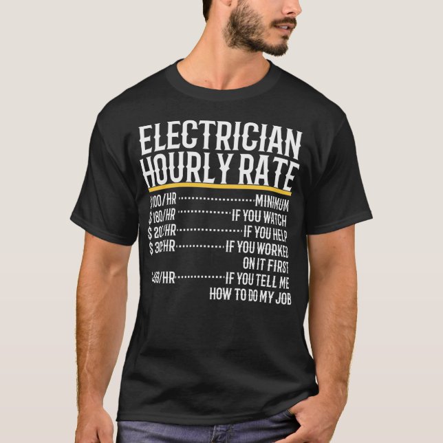 Camiseta Taxa horária eletrônica (Frente)