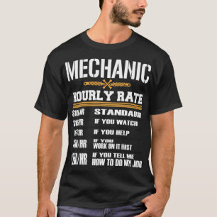 Camiseta Taxa Horária Mecânica Automática Engraçada - Melho
