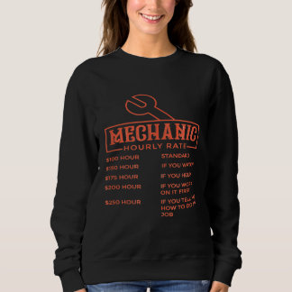 Camiseta Taxa horária mecânica Taxas de trabalho