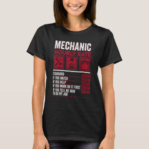 Camiseta Taxa horária mecânica trabalhista