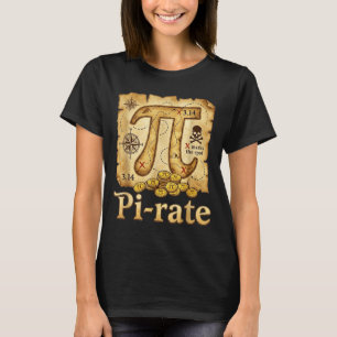 Camiseta Taxa o dia do pirata 314 matemática torta de matem