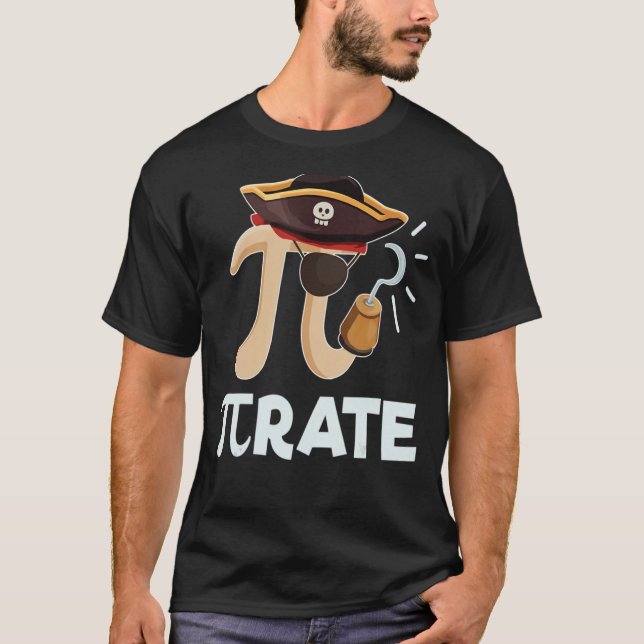 Camiseta Taxa Pi Taxa Pi Dia Matemático Pirata De Geek Mate (Frente)