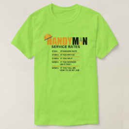 CAMISETA TAXAS DE SERVIÇO DO HOMEM