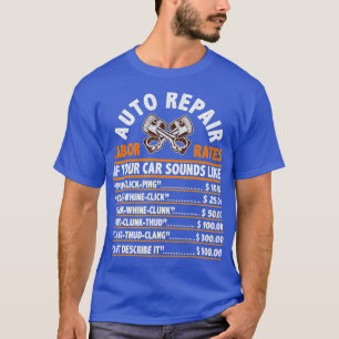 Camiseta Taxas de Trabalho de Reparo Automático Oferta Engr
