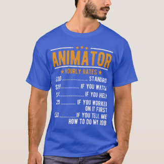 Camiseta Taxas horárias de animador garota
