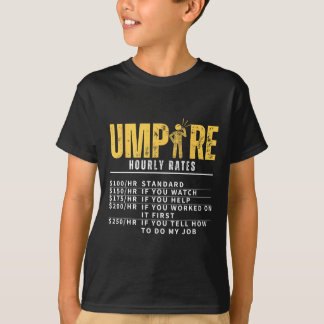 Camiseta Taxas Horárias de Árbitro Engraçadas de Árbitro