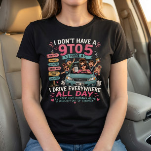 Camiseta Táxi da Mamãe Dirigindo Divertido por Todos os Lug