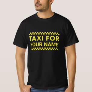 Camiseta Táxi Para O Seu Nome