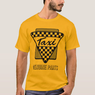 Camiseta Táxi • Peças genuínas (a bandeira de ouro)