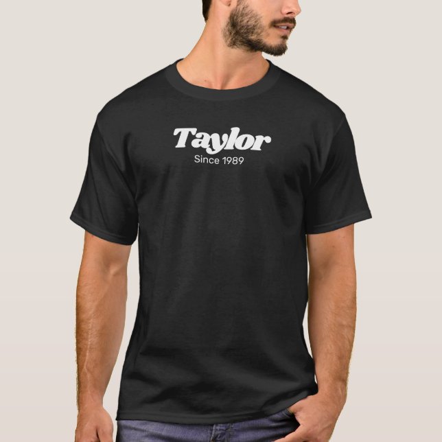 Camiseta Taylor Desde 1989 Personalizado Cool Moderno Custo (Frente)