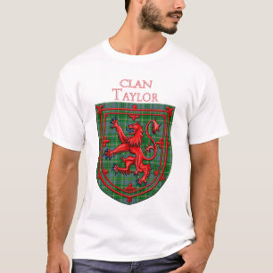 Camiseta Taylor Tartan Scottish Xadrez Lion Rampant