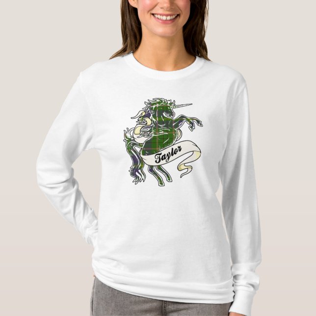 Camiseta Taylor Tartan Unicorn (Frente)