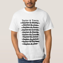 Camiseta Taylor & Travis 02 (Black Text / Black Line)