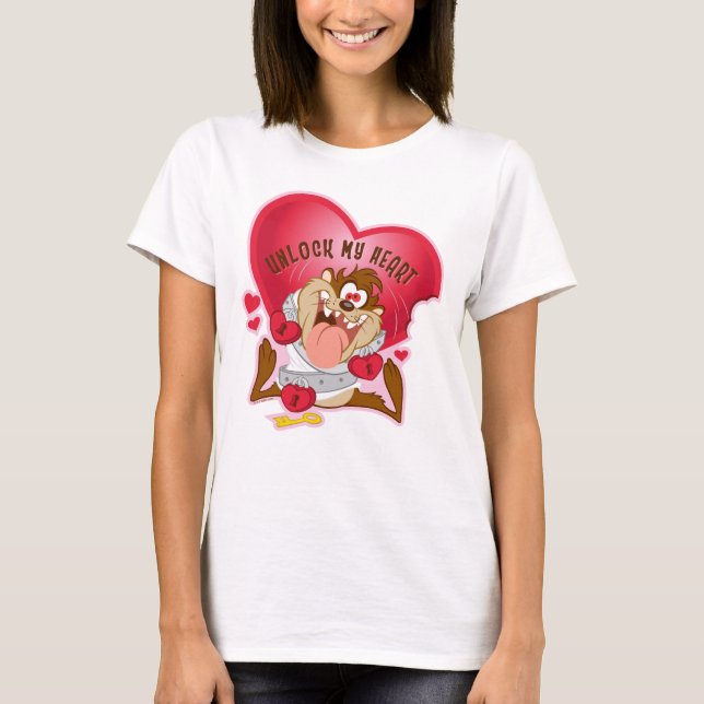 Camiseta TAZ™ - Desbloqueie Meu Coração (Frente)