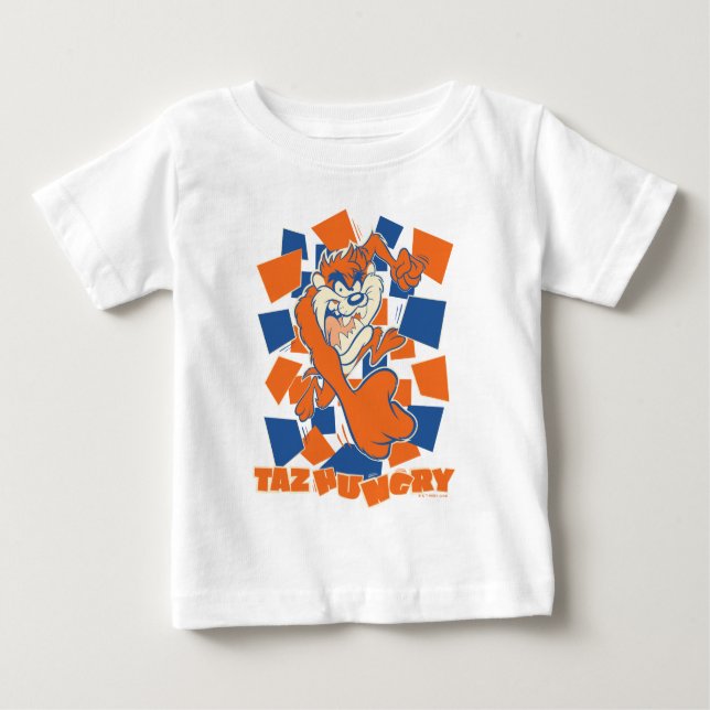 Camiseta TAZ™ Hungry Smashing Através do Checker (Frente)