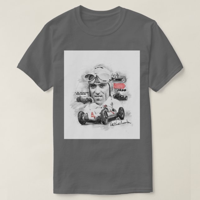 Camiseta Tazio Nuvolari  (Frente do Design)