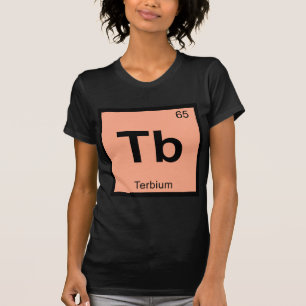 Camiseta Tb - Símbolo da Tabela Periódica Química do Térbio