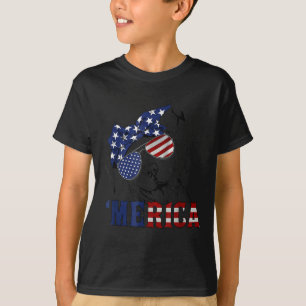 Camiseta Tbull 4 De Julho Merica Bandeira Americana Sungles