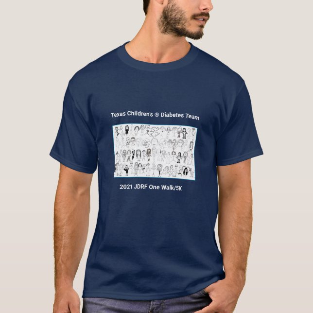 Camiseta TCH 2021 JDRF One Walk tee (Frente)