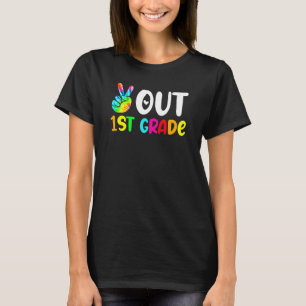 Camiseta Tchau 1º Ano Graduação Tie Dye Último Dia De
