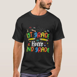 Camiseta Tchau 1Rua Alô Segundo De Volta Ao Ensino Escolar