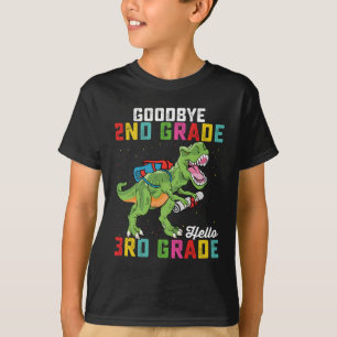 Camiseta Tchau 2ª Série Olá 3ª Série T Rex Dinossauro