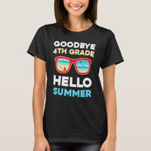 Camiseta Tchau 4º ano Alô Verão do último dia de escola