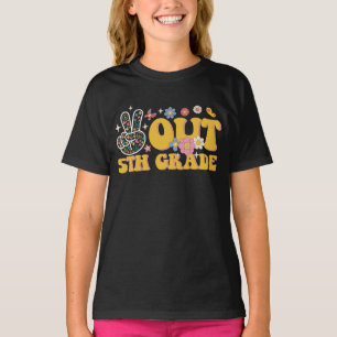 Camiseta Tchau 5ª Série Último Dia de Aula Groovy