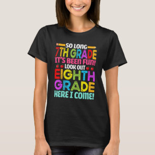 Camiseta Tchau 7 De Grau Cortado De Volta À Escola Olhar Pa