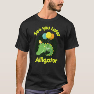 Camiseta Tchau Até Mais Tarde Jacaré Répteis Zoológico Anim