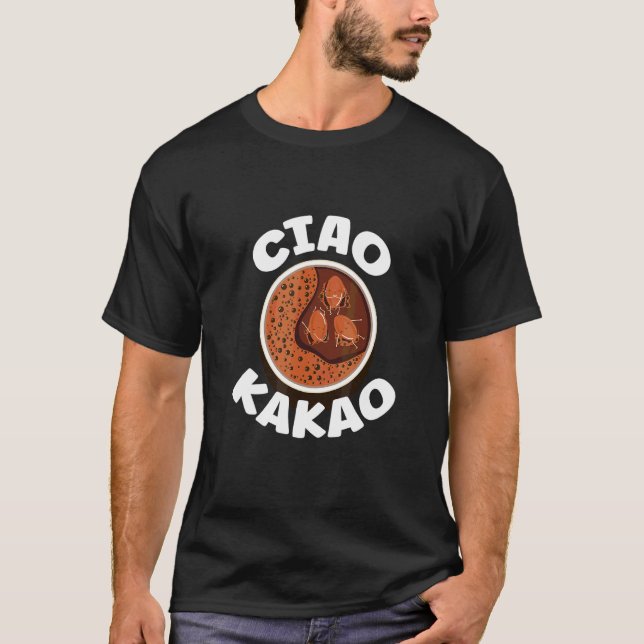 Camiseta Tchau Cacau Chocolate Cacau (Frente)