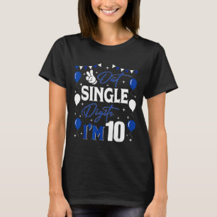 Camiseta Tchau Dígitos Simples Sou Criança de 10 Anos 10º A
