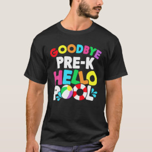 Camiseta Tchau Escola Alô Piscina Pré-K Professora Sq