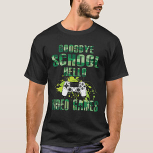 Camiseta Tchau Escola Alô Videos games Professores Professo