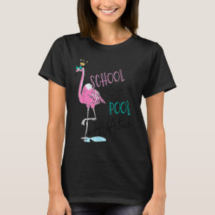 Camiseta Tchau Escola Olá Piscina Flamingo Técnico de HVAC