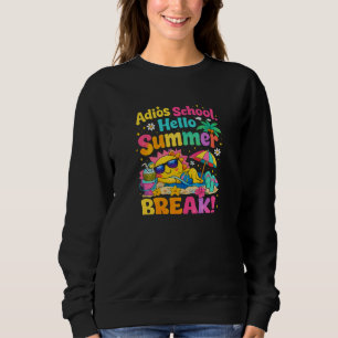 Camiseta Tchau Escola Olá Vibrações de Verão na Praia Sol R