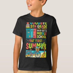 Camiseta Tchau fofo 5ª série ensino médio férias de verão
